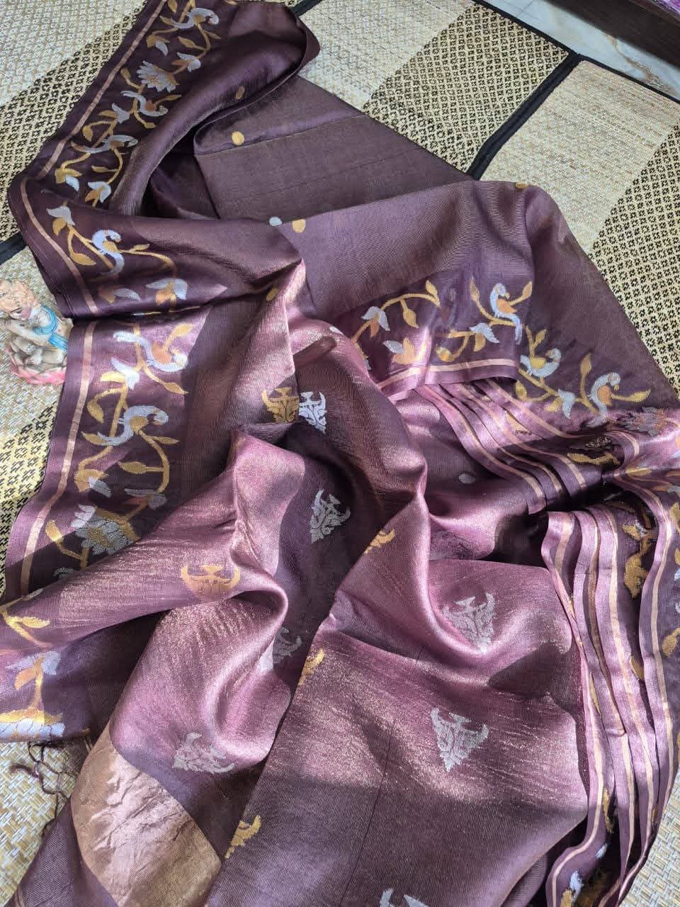 Sarees Gachi Tussar Jamdani | Zyanira
